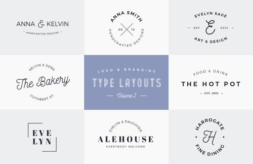 Logo & Branding Type Layouts - Vol 2