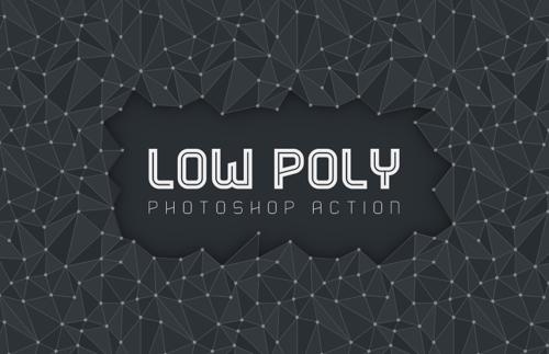 Low Poly Photoshop Action