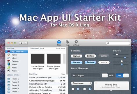 Mac App UI Kit 1