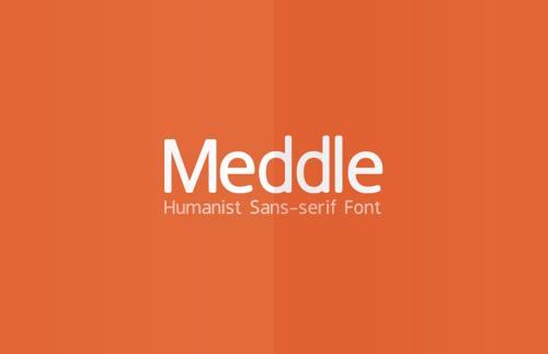 Meddle Sans-serif Font
