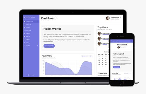 Bootstrap 4 Admin Dashboard Template