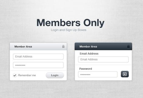 Members Only: Login Boxes
