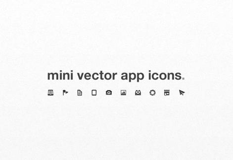 Free Mini Vector App Icons