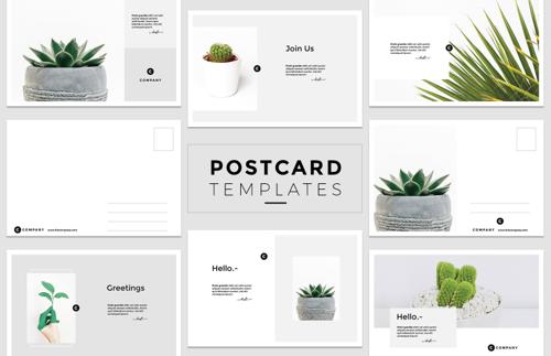Minimal Postcard Templates