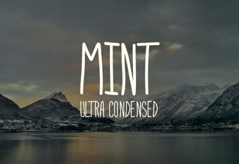 Mint - Ultra Condensed Font