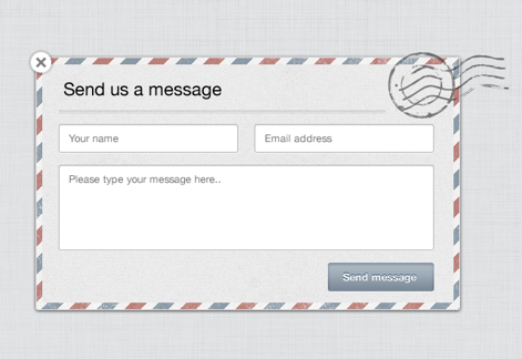 Modal Contact Form Template