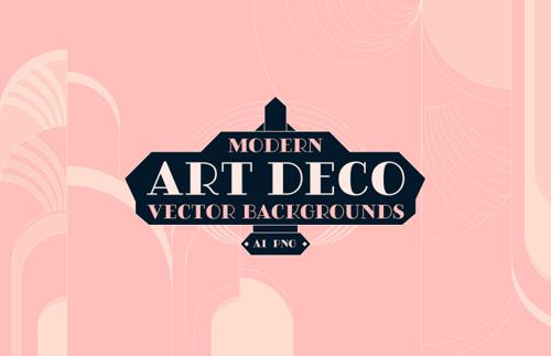 Modern Art Deco Vector Backgrounds