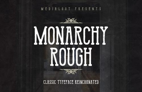 Monarchy Rough - Condensed Slab Serif