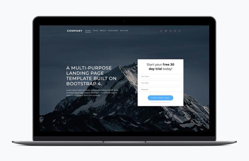 Multipurpose Landing Page Bootstrap Template