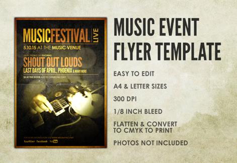 Music Event Flyer Template