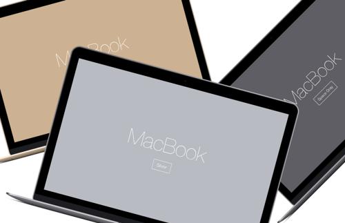 Macbook Mockups - Silver, Gold & Space Gray