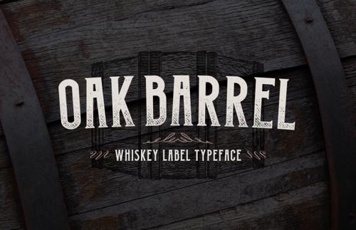 Oak Barrel - Whiskey Label Font