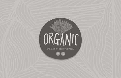 Organic Leaves Vector Elements
