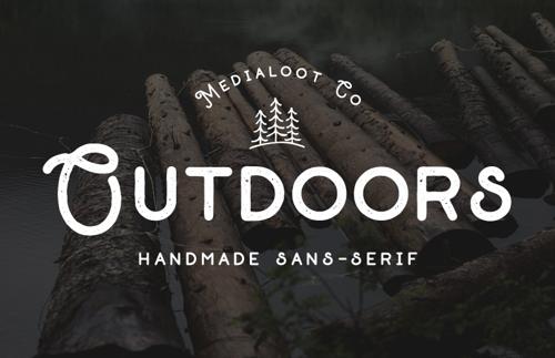 Outdoors - Handmade Sans Serif Font