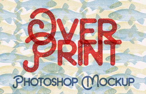 Overprint Photoshop Mockup