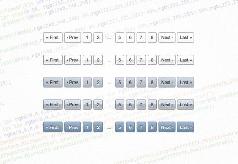 CSS3 Pagination Styles