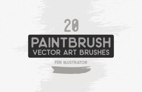 Paintbrush Strokes Vector Art Brushes