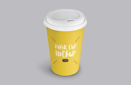 Free Paper Coffee Cup Mockup