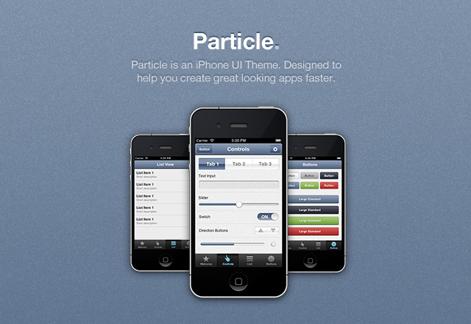 Particle iPhone App UI Theme