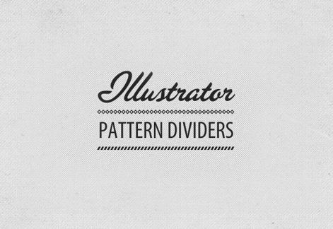 Illustrator Pattern Divider Brushes