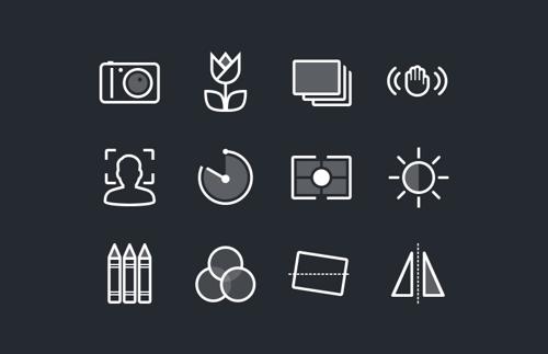 Photography & Camera Function Icons
