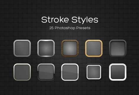 Photoshop Stroke Styles