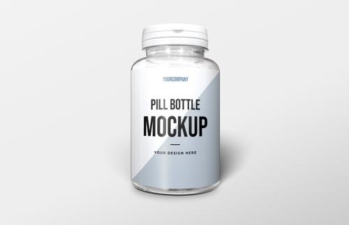 Pill Bottle Packaging Mockup