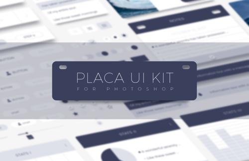 Placa - Photoshop UI Kit