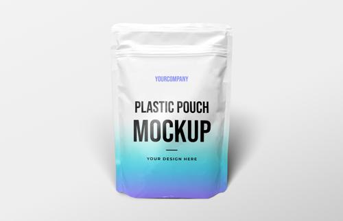 Plastic Pouch Packaging Mockup