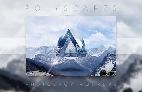 Polyscape Generator Photoshop Mockups