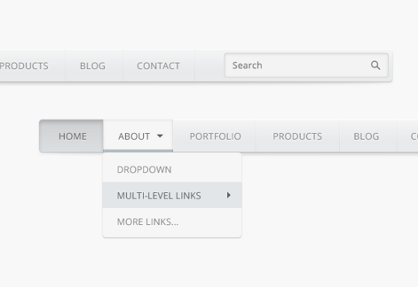 Pretty Menu Bars (CSS)