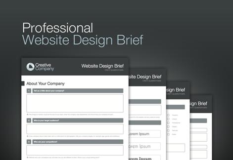 Professional Website Design Brief