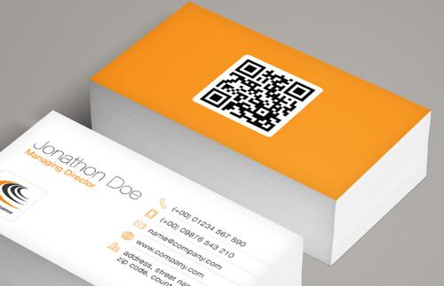QR Code Business Card Template