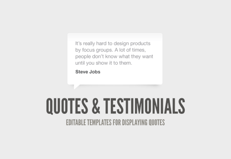 Quote & Testimonial Boxes