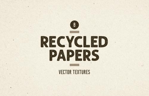 Recycled Papers Vector Textures