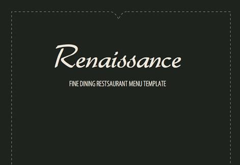 Renaissance Fine Dining Menu