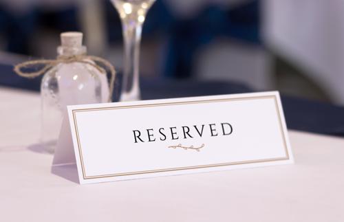 Reserved Table Card Mockups