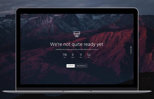 Responsive Bootstrap 4 Coming Soon Template