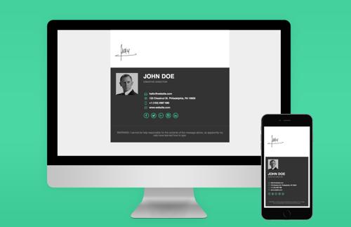 Responsive Email Signature Template