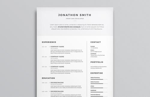 Clean Resume/CV Template