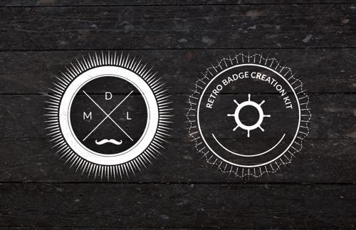 Retro Badge Creation Kit