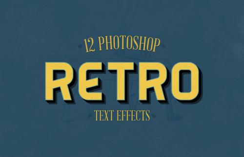 Retro Photoshop Text Effects
