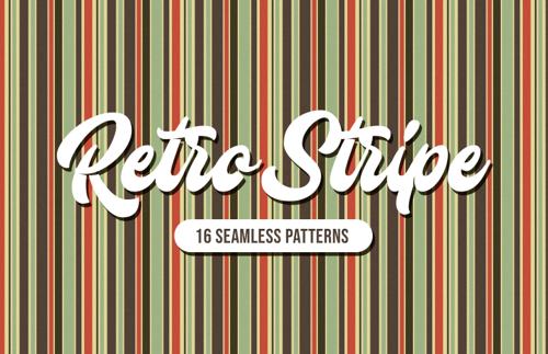 Retro Stripe Seamless Patterns