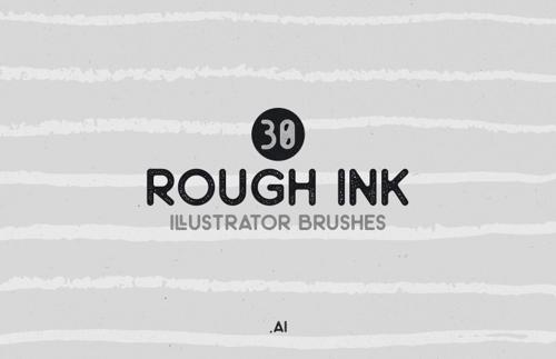 Rough Ink Illustrator Brushes