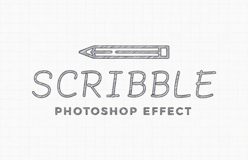 Scribble Photoshop Effect Mockup