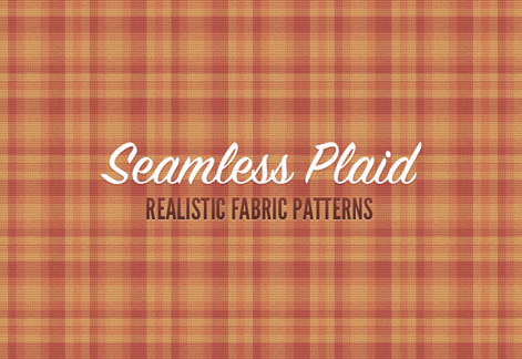 Realistic Plaid Fabric Patterns