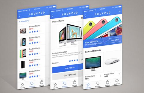 Shopped - Online Store App UI