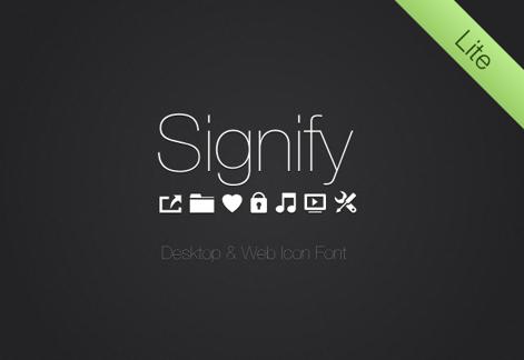 Signify Lite: Free Icon Font