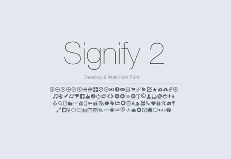 Signify 2 - Icon Font