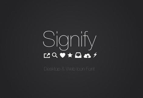 Signify: Icon Font